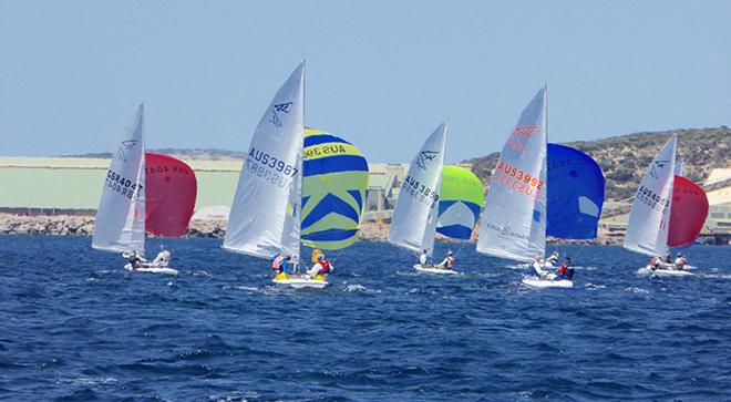 Fleet downwind - 2017 Gemmill Homes Australian Flying Fifteen Championship © Jonny Fullerton